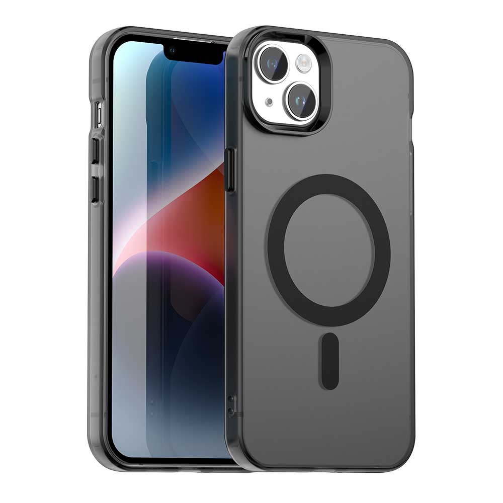 Candy Series For iPhone 15 Case Compatible with MagSafe PC+TPU+PET Anti-Drop Phone Cover