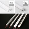 2-10PCS 0.5m Silver Aluminum Profile DIY LED Bar Light Channel Holder Milky Cover Cabinet Closet Linear Strip Light for Ceiling