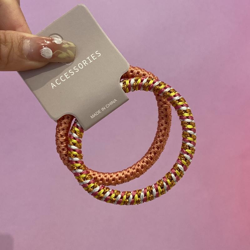 

2 шт./набор Модные толстые резинки для волос для женщин Большие резинки для волос Женский браслет Веревка для волос Эластичные резинки для конского хвоста Скранчи