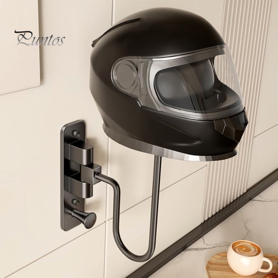 Wandhalterung für Motorradhelme, 180 Grad drehbar, robuster Displayhalter für Motorrad-, Fahrrad- und Sporthelme, Aufbewahrungsständer