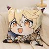 Aether Cute Cute Genshin Impact Cushion Cover Silky Short Plush Invisible Zipper Dustproof Sofa Pillow Case For Home Decor
