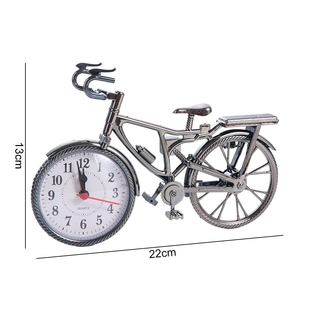 Arabic Numbel Model Decoration Design Stand Clock Glamorous Bedroom Bicycle Alarm Clock Quartz Gift