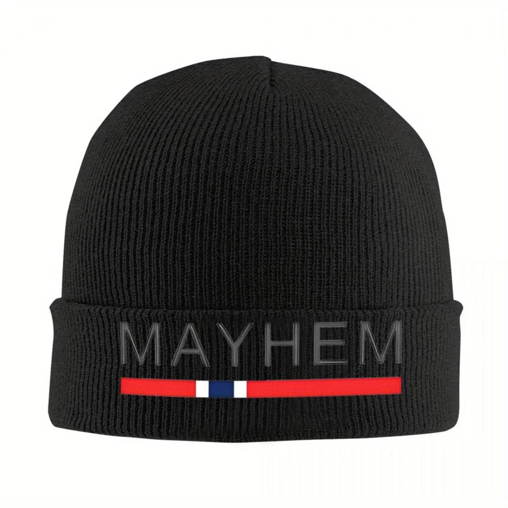 New New Mayhem Norway Beanie Hats Knitting Hat Gym Elastic Unisex Adult Caps Spring Design Cute Bonnet Hats Gift