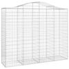 VidaXL 7x Arched Gabion Baskets Arched Gabion Cages Gabion Walls Garden Fences Terrace Outdoor 3145708
