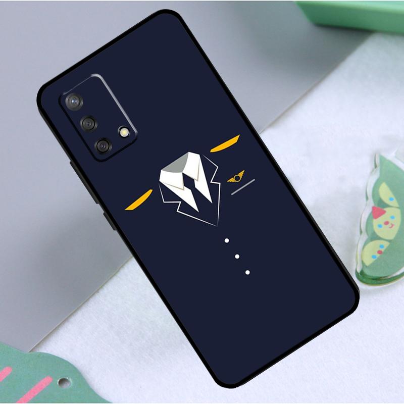 Airplane Pilot Epaulette For OPPO A53 2020 A5 A9 A31 A52 A72 A15 A16 A83 A91 A93 A54 A74 A94 Find X3 X5 Lite Case