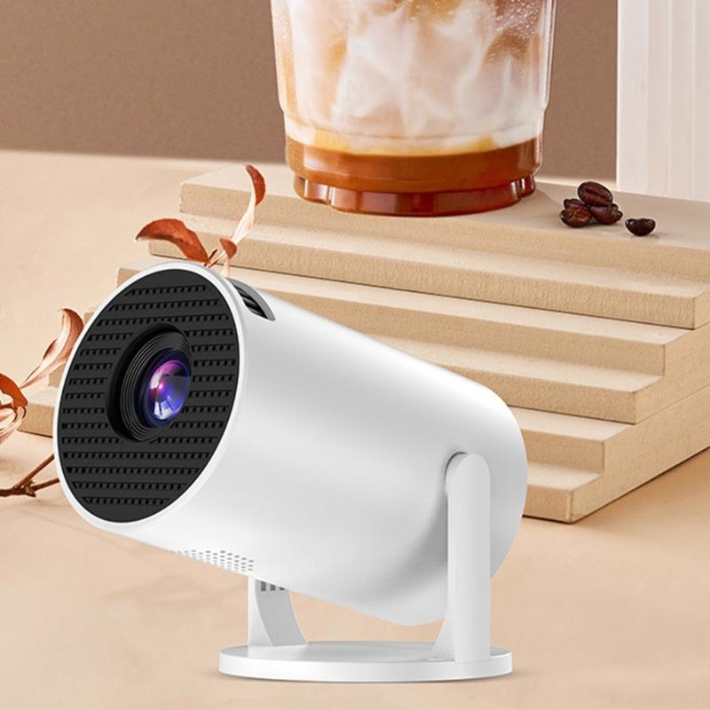 1080P USB Corded Projector With 240 Degree Rotating Lens and Auto Correction for Multi Scenario Use