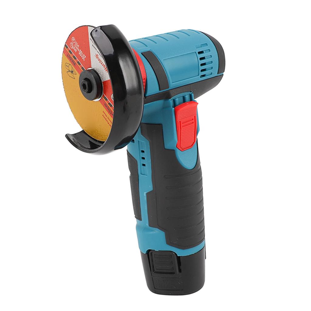 Mini polizor unghiular periat cu 2 discuri de tăiere 12V 100?Instrument electric de șlefuit 240V 1500mAh 19500rpm