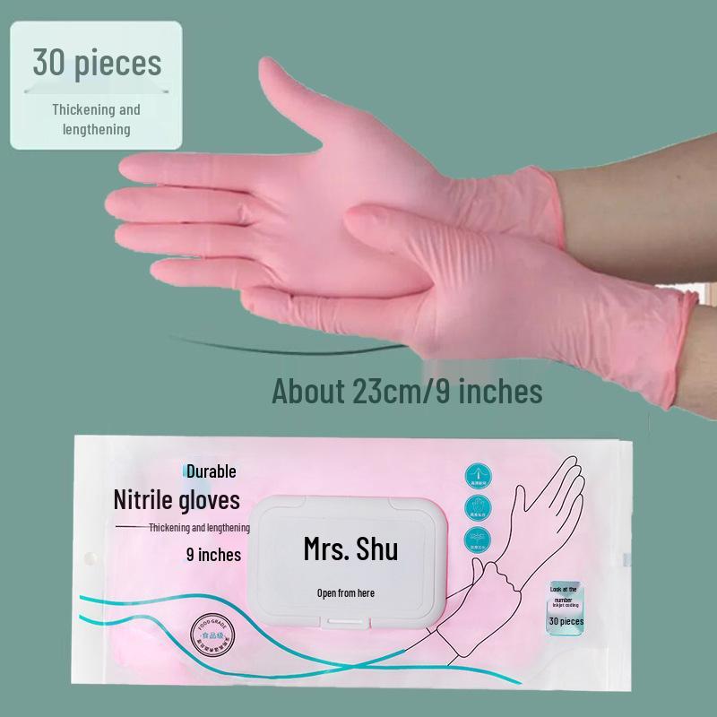 PVC Composite Nitrile Gloves: Waterproof, Disposable, Protective for Cleaning, Catering, Baking