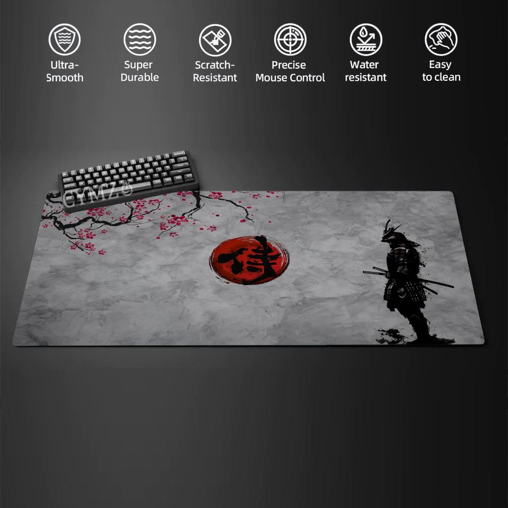 Anime Japanese samurai large gaming Mouse Pad Desk Mat Gaming mats antislip Durable desk accessories Mouse carpet 300x800x2mm