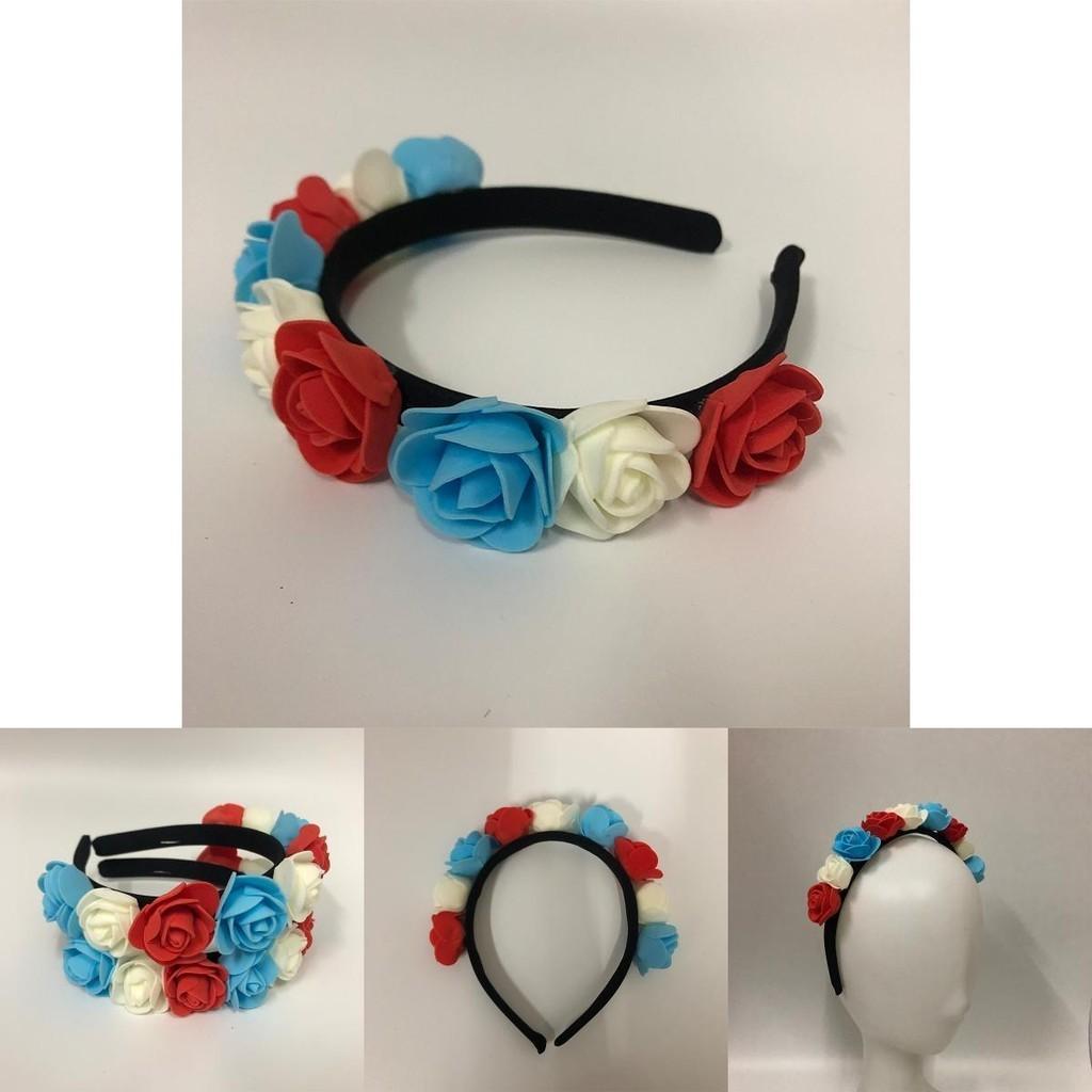 Stunning Red White Blue Flower Crown A Must-have For The Queen's 70th Platinum Jubilee