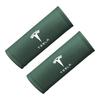 NLVAC1 2Pcs Leather Car Door Armrest Cover Roof Handle Covering For Tesla Model-Y Model-3 Model-X Model-S Cybertruck Roadster SpaceX