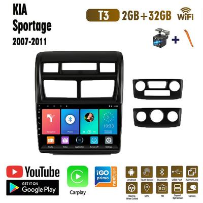 9 Inch Android Car Radio For Kia Sportage 2 2007-2011 Multimedia Video Player 2Din Navigation Carplay GPS Head Unit Stereo Speakers WIFI 2+32GB