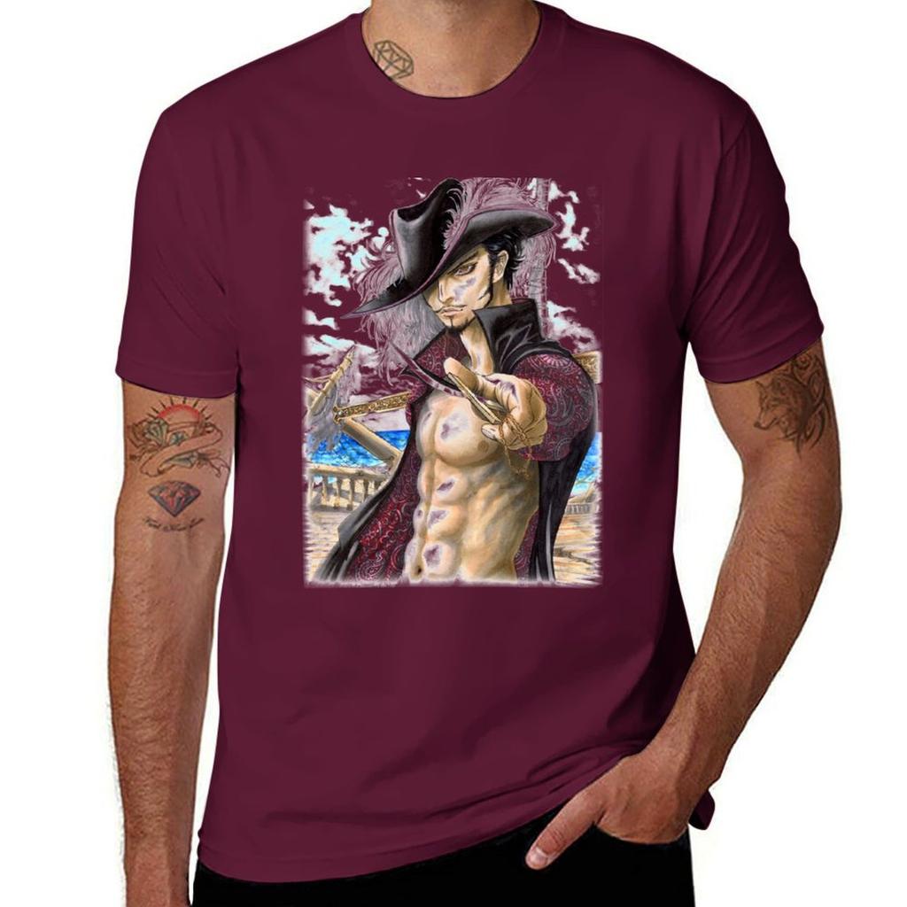Dracule Mihawk Tshirt Aesthetic clothing graphics sublime Short sleeve tee mens graphic tshirts anime