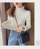 Women's One-Piece Fleece Sweater, Warm 2024 Autumn/Winter Design, Fashionable Thick Half-High Collar Base Layer Top.