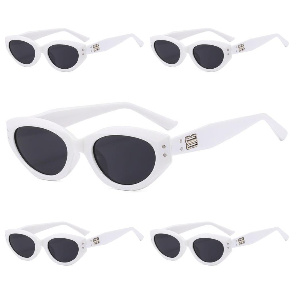 5 PCS Cat Eye European American Style Cool  Girl Summer Sunscreen Sunglasses