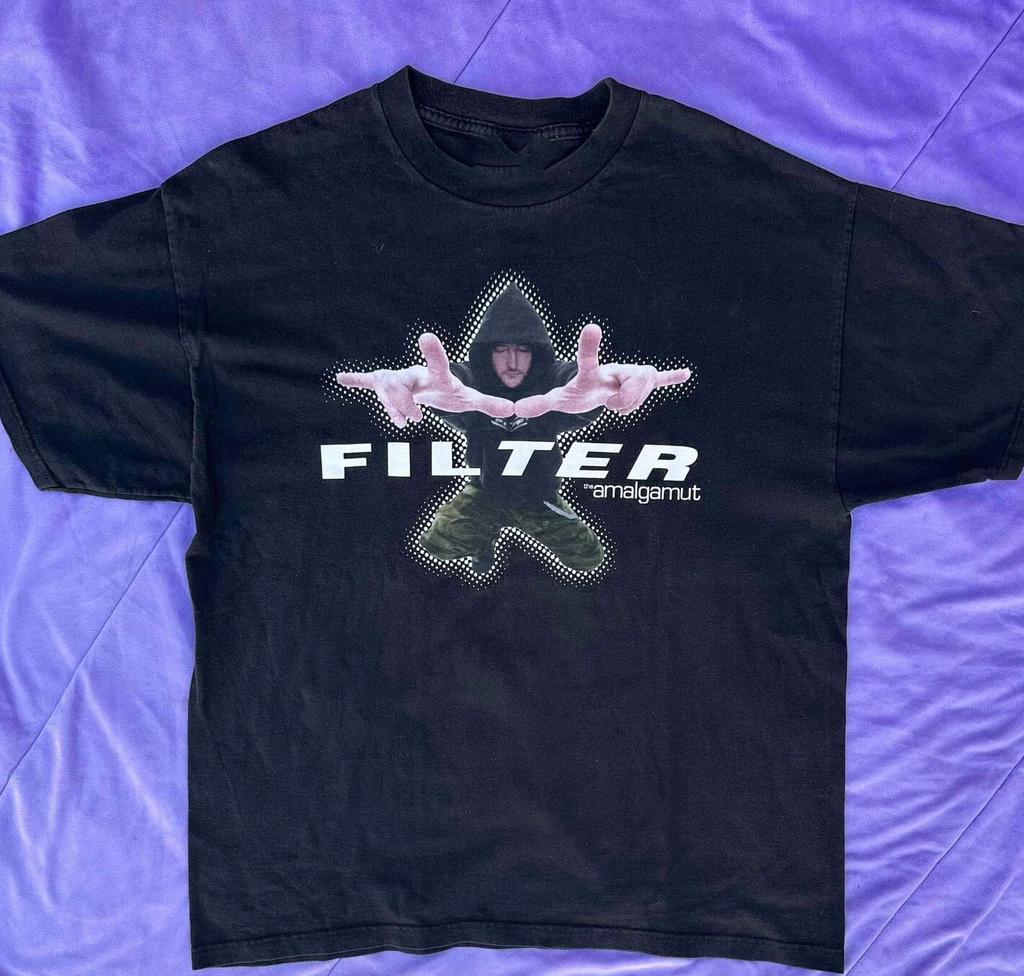 FILTER Band The Amalgamut Black American Tour T-shirt SA115 FREE SHIPPING