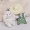 Handmade Keychain Bag Accessory Plush Gardener Rabbits Keychain Charm Portable Key Rings Adornment Bag Ornament