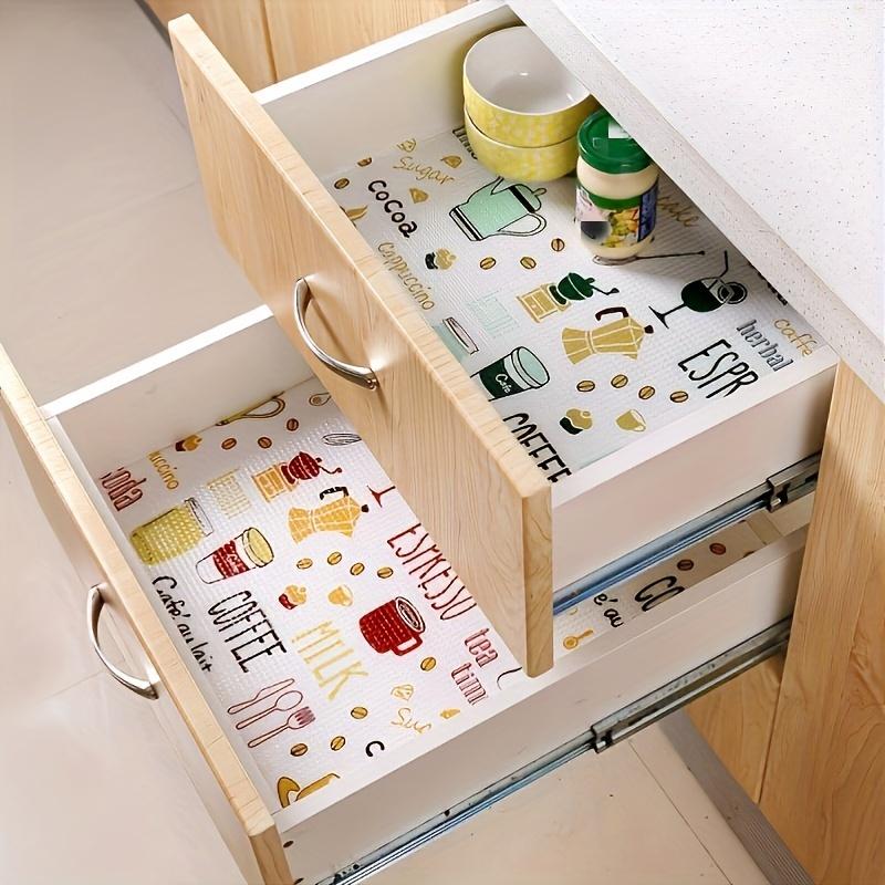 1 Roll Shelf Liner, Multifunctional Drawer Liner, Cute Cartoon Printing Non-Adhesive Pad, Waterproof And Oil-Proof Drawer Pape