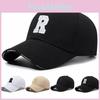 R Embroidered Letter Baseball Cap Adjustable Sun Protection Outdoor Sports Hat