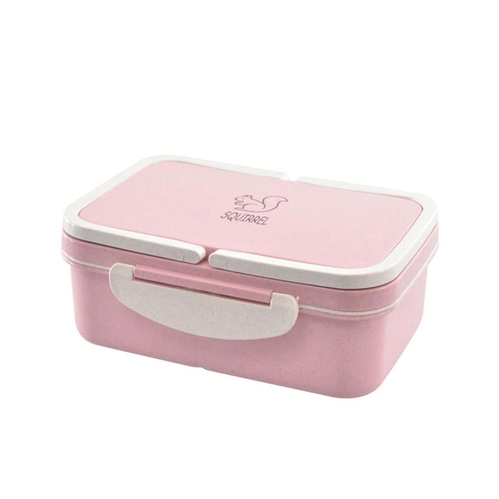1pc-Microwave lunch box, wheat straw bento box, plastic food container, kitchen accessories