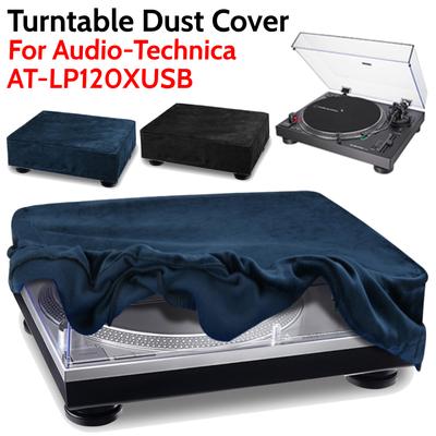 Vinyl Record Player Storage Cap Stereo Turntable Protective Cover Record Player Dust Case for Audio-Technica AT-LP120XUSB