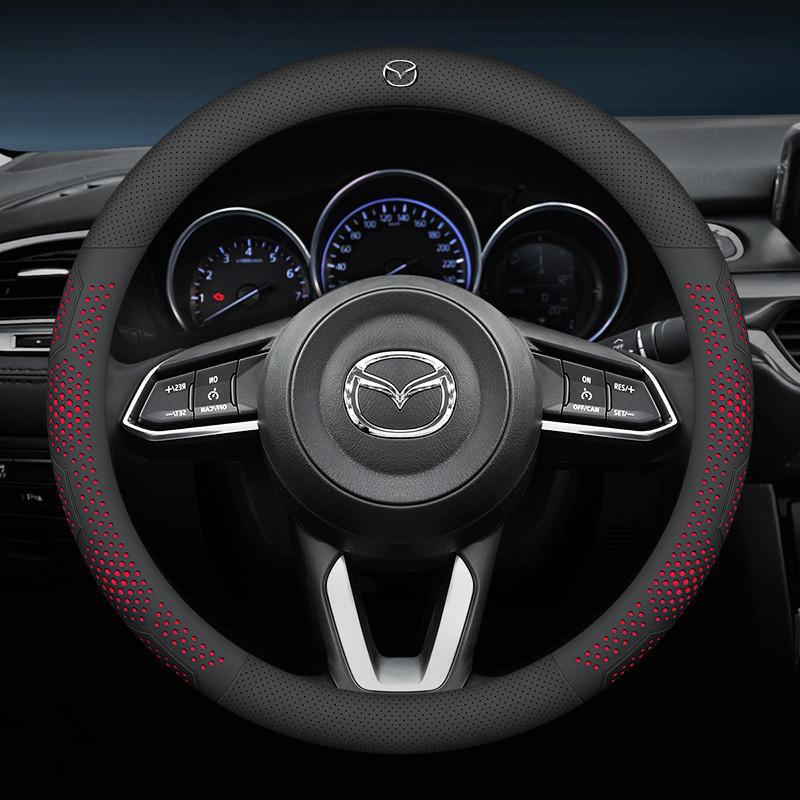 2025 Heiß Hochwertiges Leder Ultradünne Auto Ultradünne Lenkradabdeckung Für Mazda 2 3 CX5 CX30 CX8 Mazda2 6 5 CX9 BT50 Auto S