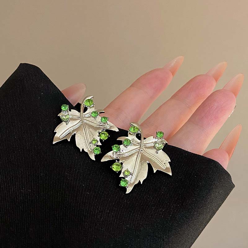 

Модные хрустальные циркониевые листочки-гвоздики простые преувеличенные серьги-листья для дамской вечеринки в подарок ювелирные изделия как