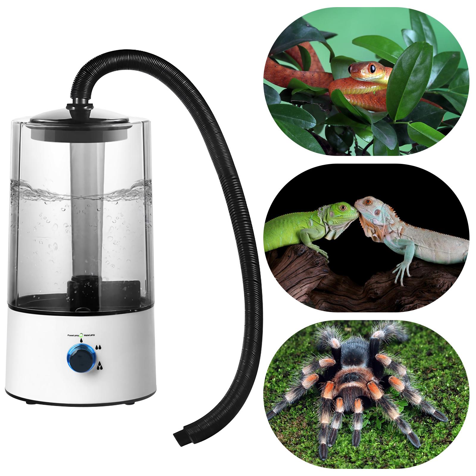 Reptile Humidifier 4L with Tube, Mist Humidifier for Pet, Humidifier Machine for Reptile Amphibians Herps Snakes Turtles белый