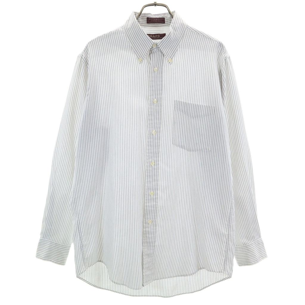 Chaps by Ralph Lauren 70s Vintage Striped Pattern Long Sleeve Button Down Shirt Men's Used