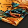 70cm Silk Square Scarf Women Satin Bandana Print Scarves Head Band Fashion Lady Hair Shawl Wrap Female Neckerchief Hijab