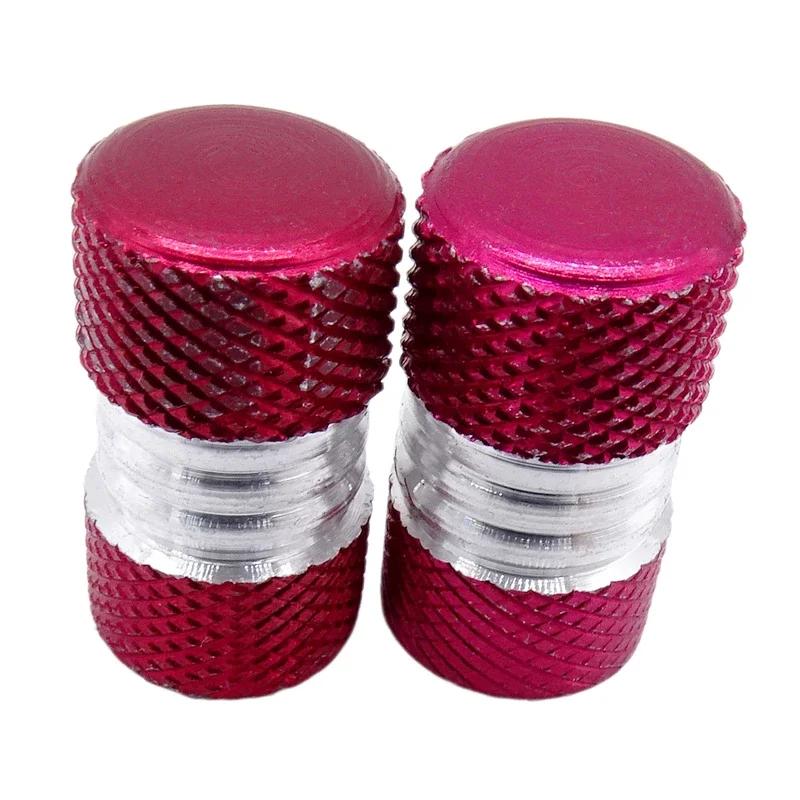 1 Pár Univerzální Čepičky Ventilků Pneumatik Automobilu Vroubkovaný Styl Čepička Ventilku Pneumatiky Hliníkový Dřík Kola Pneumatiky Víčko Vzduchového Ventilku Příslušenství pro Automobily