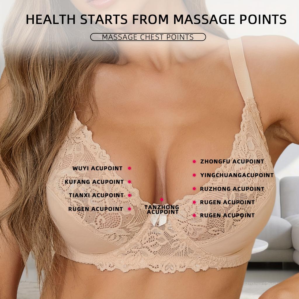 1SET Chest Massager, Electric Breast Massager, Home Chest Health Instrument, Rechargeable Chest Massager, Breast Enhancement