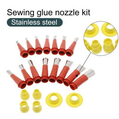 22 Pcs Stainless Steel Caulk Nozzle Applicator with Base Caulking Finisher