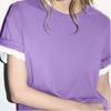 100% Cotton Round Neck Solid Color T-shirt Women's Short Sleeved Top