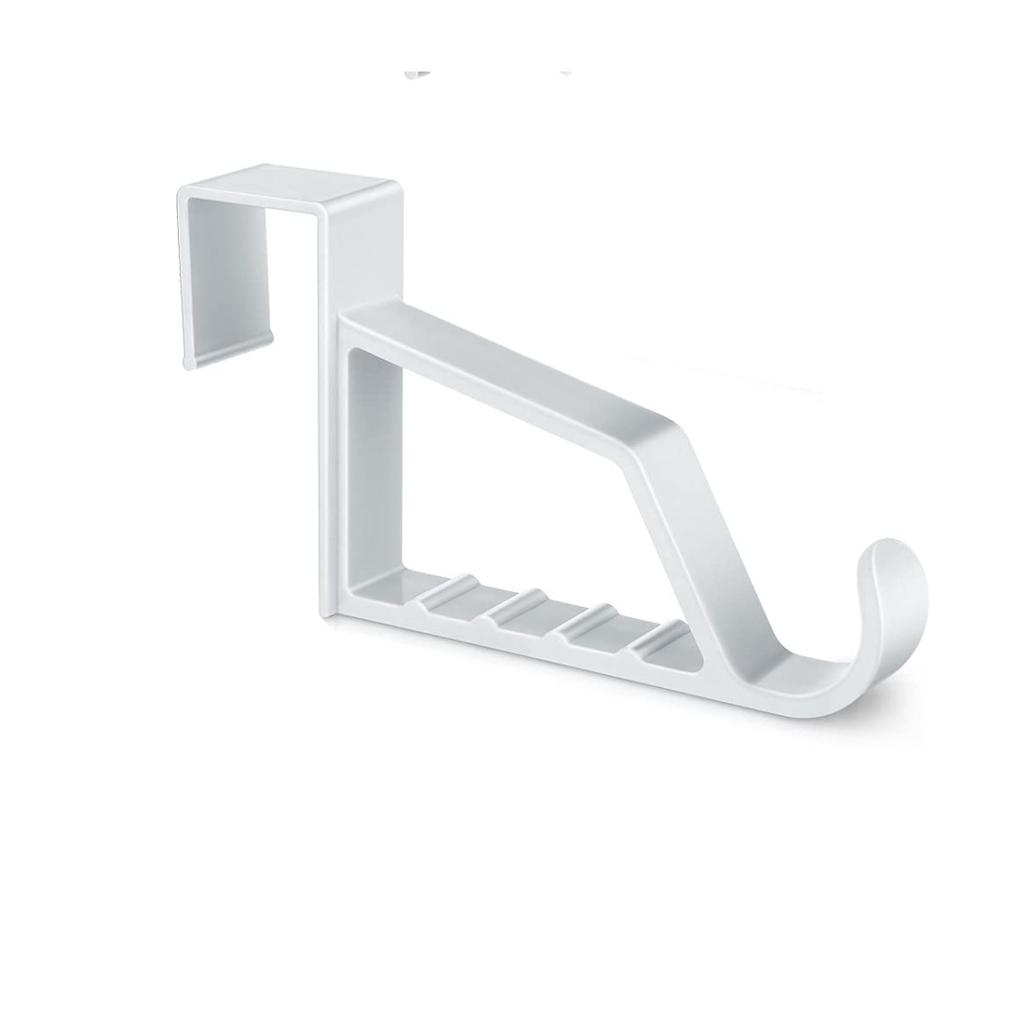 8 Pack Over The Door Hooks for Hangers - Extra Strong White Plastic Over Door Hook for Hanging Clothes, Towels Robes Hats Bag