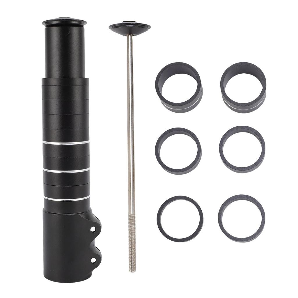 Bike Stem Extender 180mm Aluminum Alloy Lightweight Bicycle Fork Stem Extender for Mountain Bikes