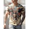 Men's Fashion 3D Printed Men's T-Shirt Round Neck Short Sleeve Trendy Street Wear