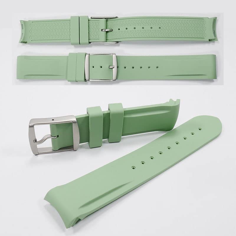 Swatch X Omega Exclusive Rubber Strap with Buckle (Light Green)