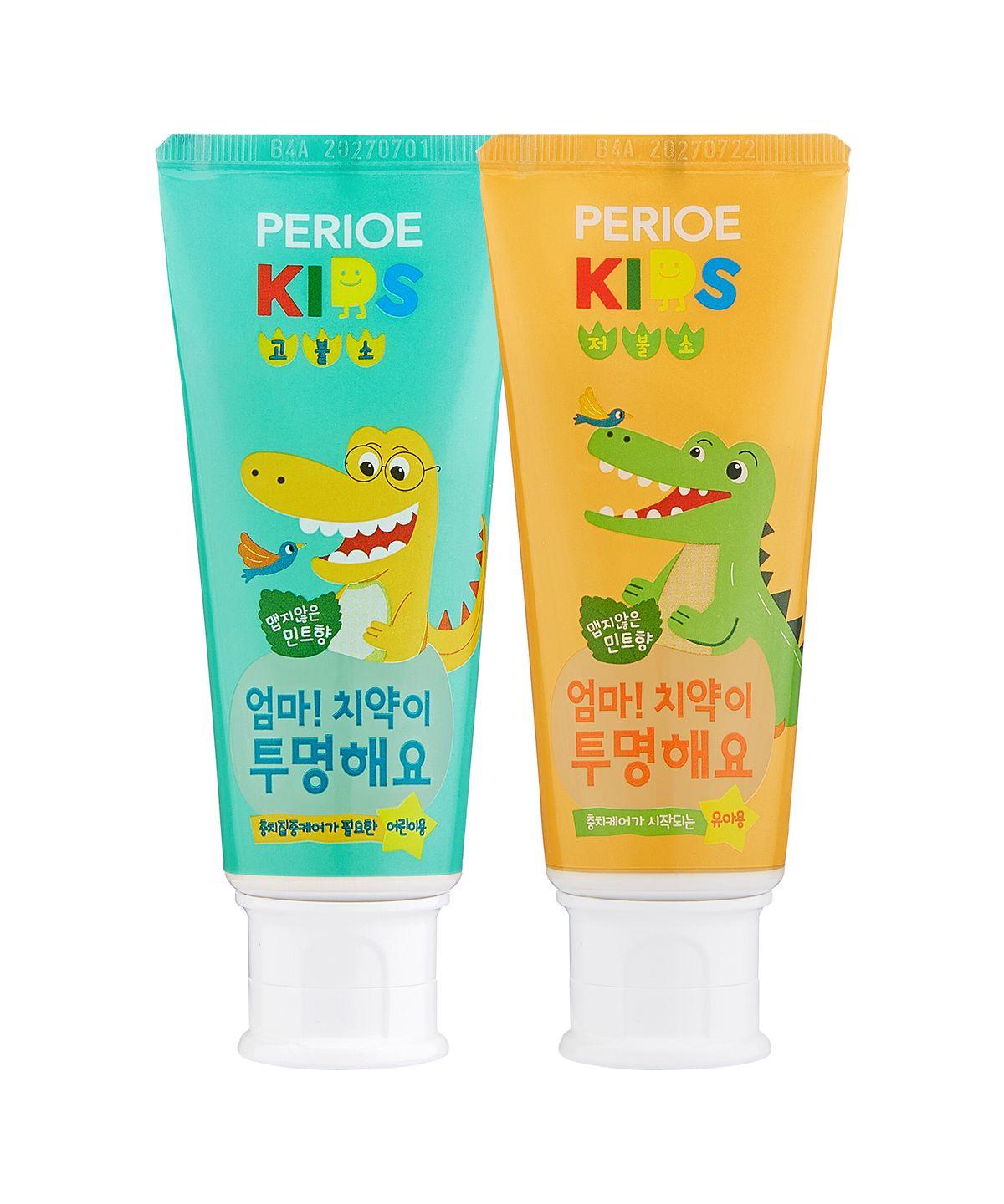 Kids Mom s Transparent Toothpaste Step 2 Toothpaste 80g x 3 (Choose 1: Low Fluoride / High Fluoride) 3 low-fluoride