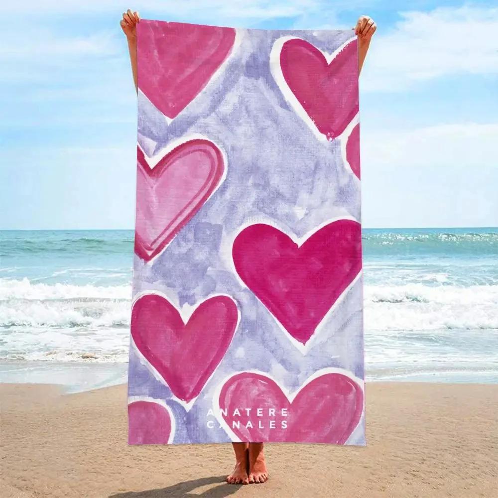 Rainbow Striped Beach Towel Lightweight Microfiber Pool Towels Quick Dry Soft Summer Beach Towel Swimming Towel For Adults Kids