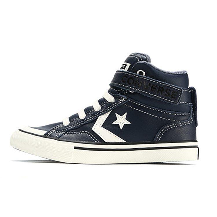 Converse Pro Blaze Strap High GS 'Leather & Heathered Knit - Lakeside Blue' 669318C