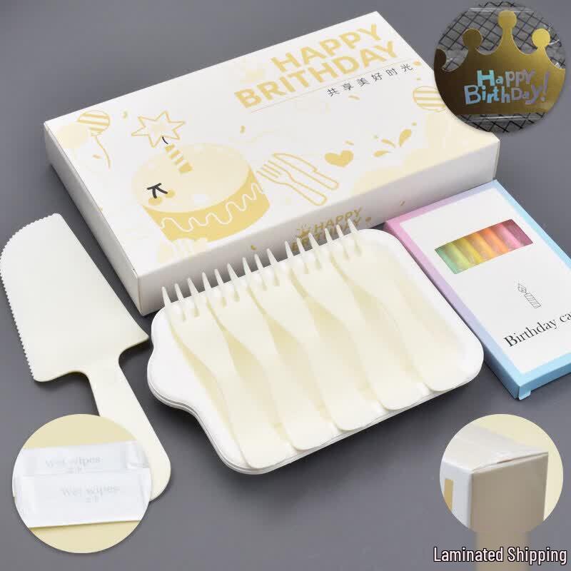 ZISIZ Disposable Paper Party Tableware Set