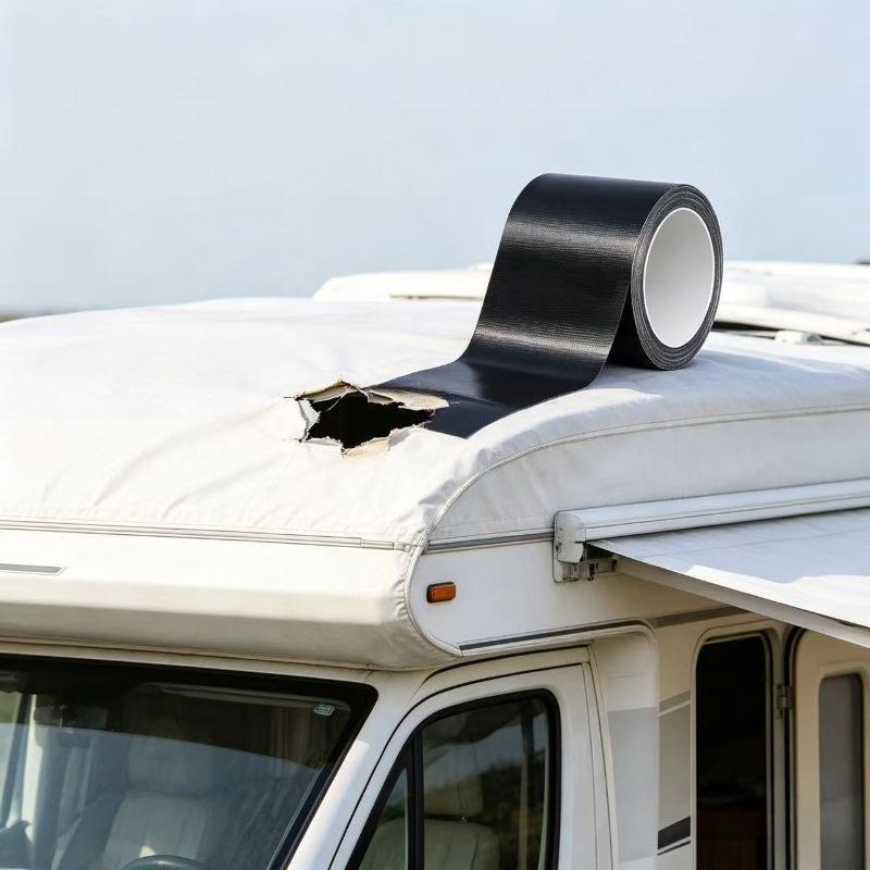 RV Roof Repair Tape Weatherproof UV Resistant Instant Seal Temperature Resistant for Motorhomes Caravans Camping Trailers