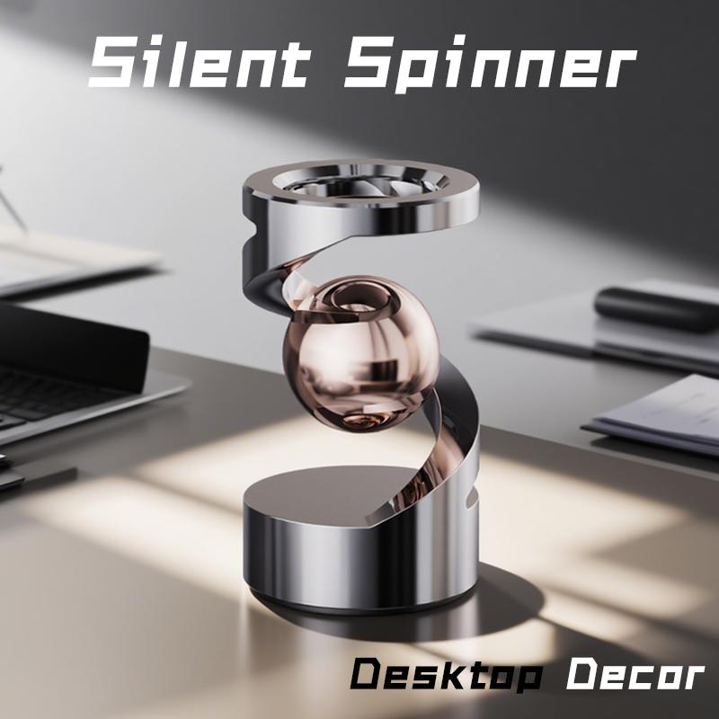 Giroscop Anti-Stres EDC - Spinner Metalic Plutitor cu Levitație Magnetică Jucărie Unică pentru Birou Cadou pentru Bărbați Femei Jucărie Fidget