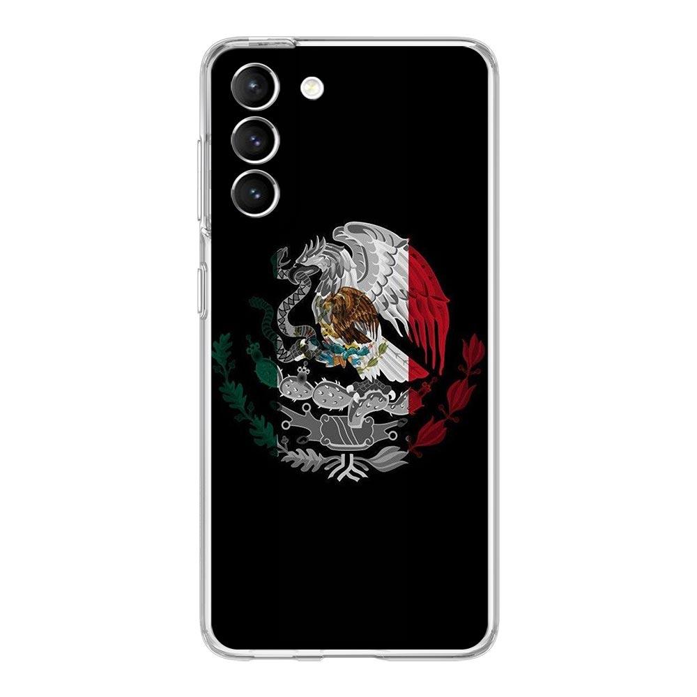 Mexico Flag Clear Phone Case For Samsung Galaxy S24 Plus S23 FE S22 S21 S20 Ultra 5G S10 S10E S9 S8 Soft Silicone Cover