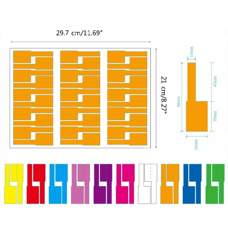 Cable Labelling Stickers Cable Marking Label Waterproof Cable Labels