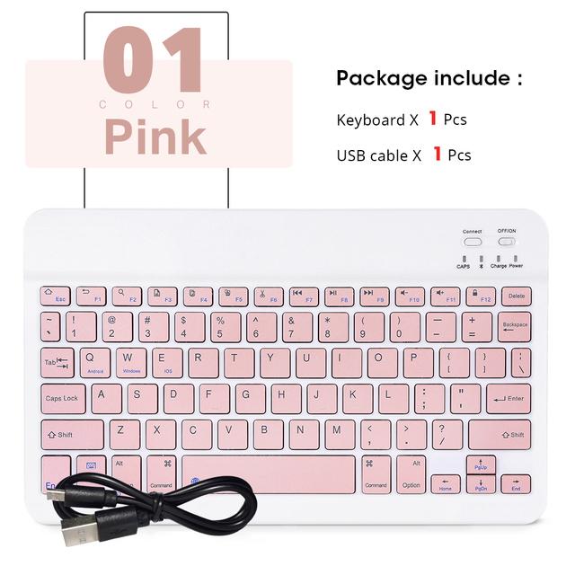 Wireless Keyboard Mouse For Ipad Samsung Xiaomi Huawei Android Tablet Portable Portuguese Arabic Korean Mini Bluetooth Keyboard