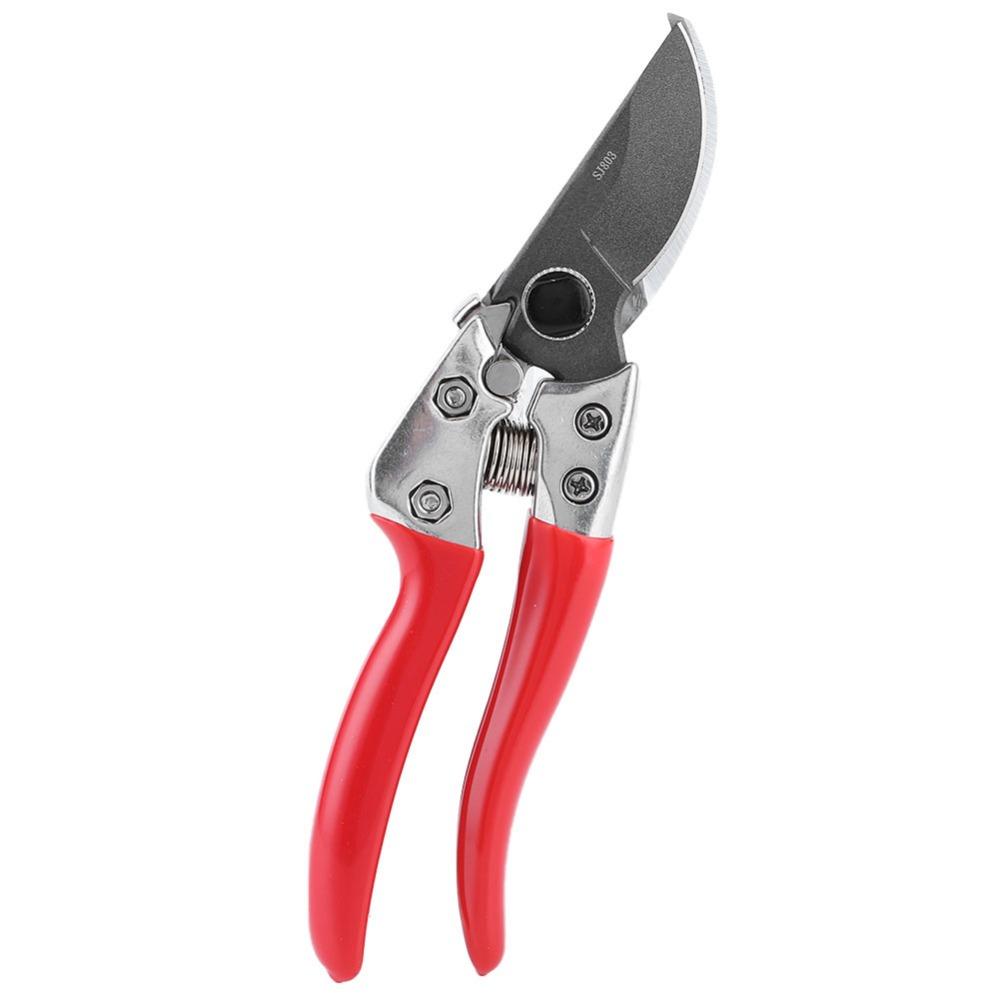Silver and Red Pruning Shears SK5 Steel Hand Pruners Professional Trimming Scissors