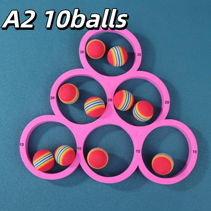Pool Games Set With 10/12 Balls Pool Floating Throwing Games Floating Ring For Kids Adults Swimming Pool Water Game