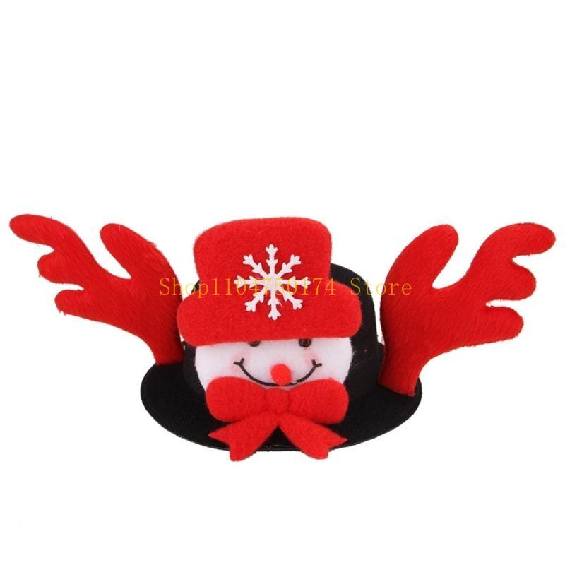 Cute Christmas Theme Christmas Mischievous Cat Dogs Costume Hat Cute Festival Animal Hat Headwear Cosplay Accessories Top Sale